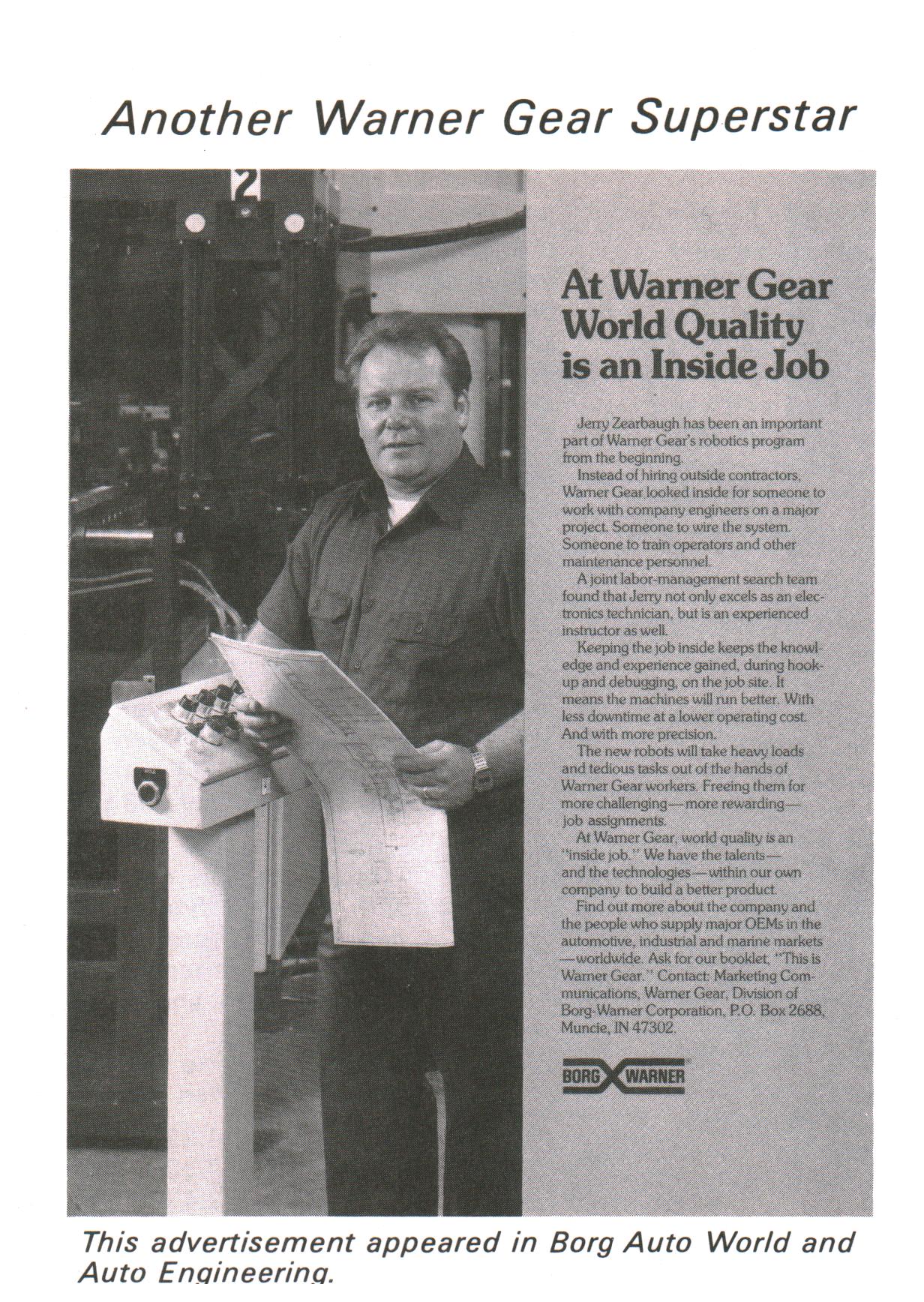 Warner Gear Ad_April 1984