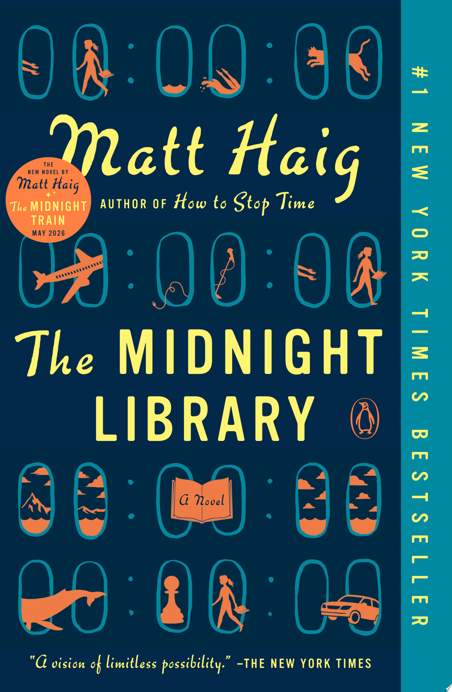 Book cover art for "The Midnight Library"