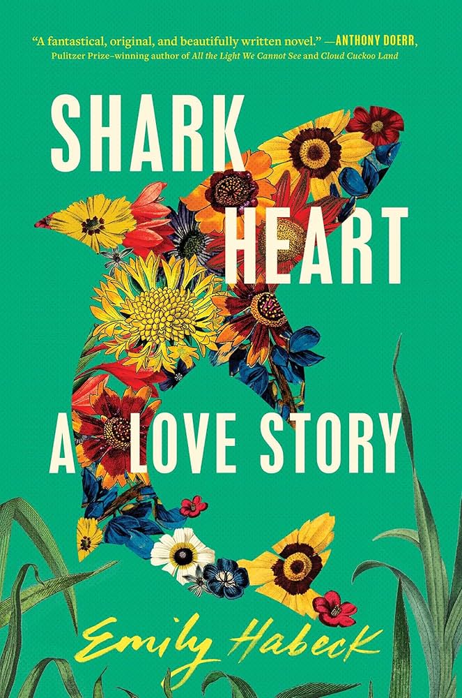 Book cover for "shark heart"