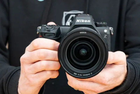 Man holding a camera