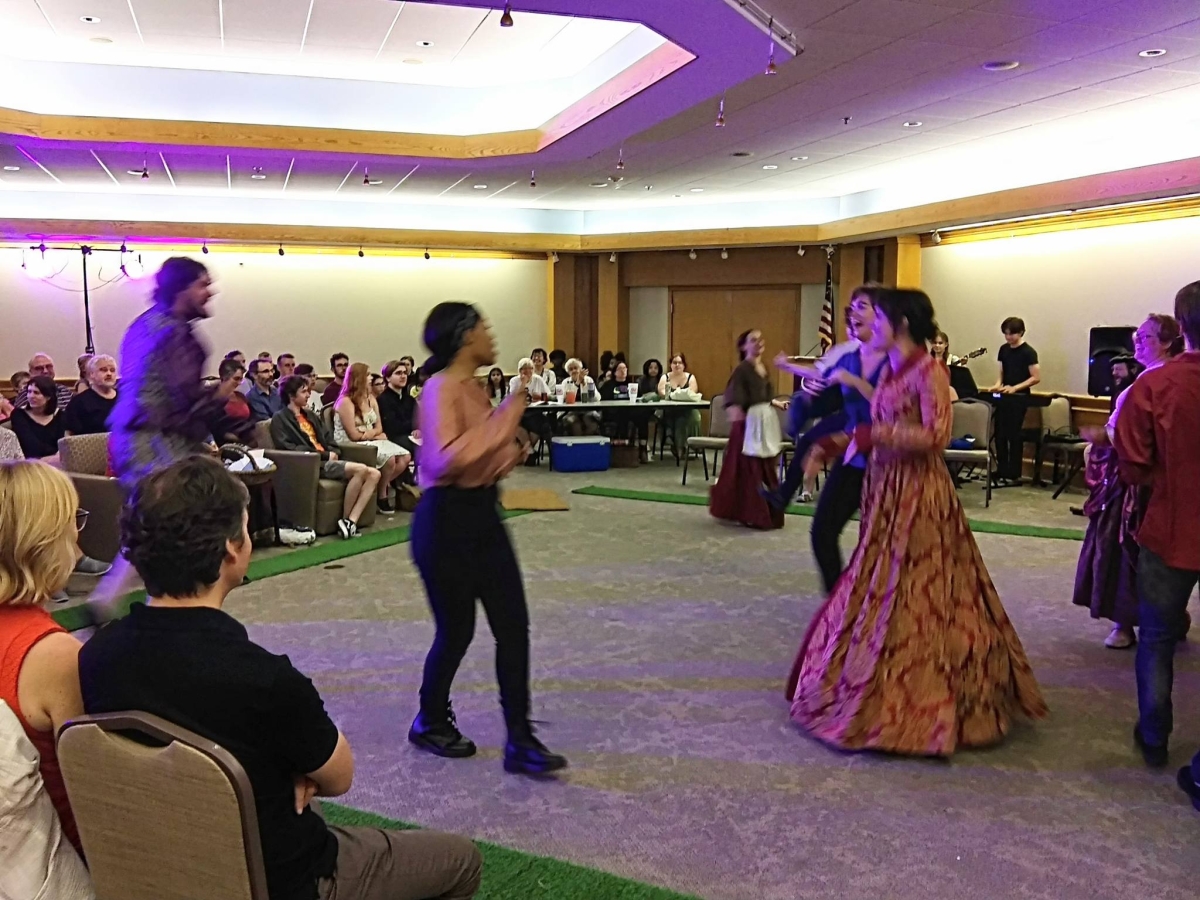 Shakespeare event in 2024 inside at Minnetrista.