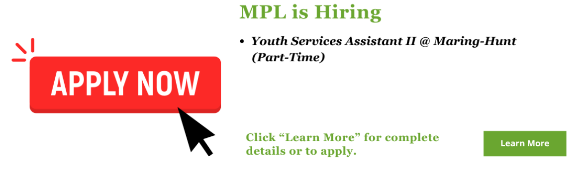 MPL is hiring! Click here to see all open positions, get full details, or apply.