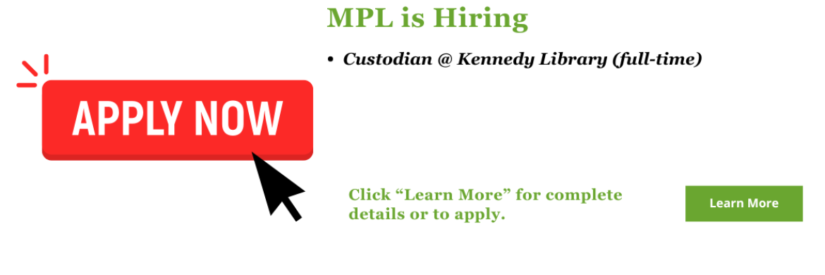 MPL is hiring! Click here to see all open positions, get full details, or apply.