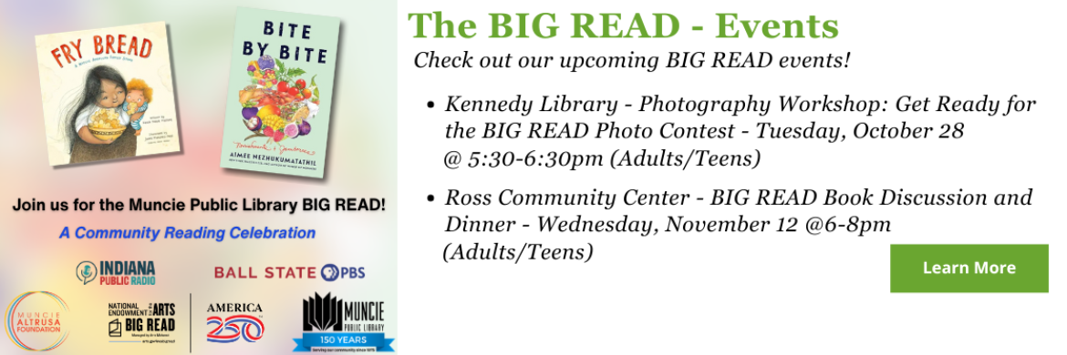 Click here to view the full list of upcoming BIG READ events!